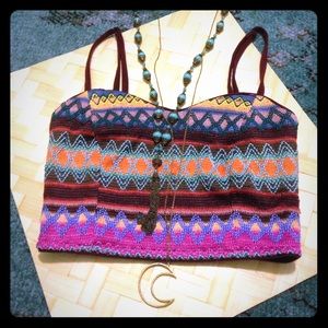 Minkpink and Nastygal XS Lianna stripe bustier