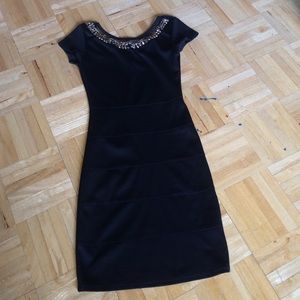 Black dress with detail