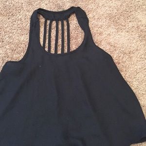 Black tank top