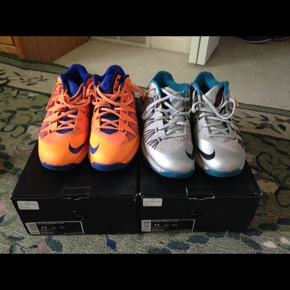 Lebron X Low Top Citrus & Wolf Grey