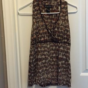 Brown, sparkle tank top great for work