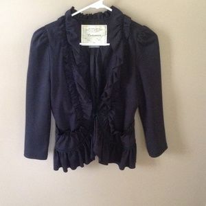 Anthropologie ruffle jacket