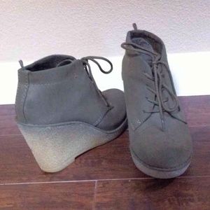 Wedge booties