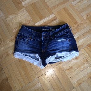 Denim shorts