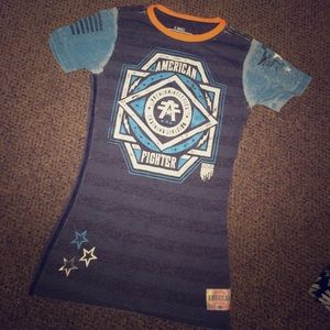 American Fighter fitted crew neck tee