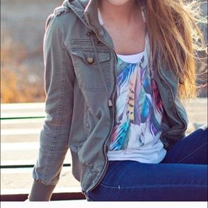 army green fall jacket