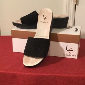 Liz Claiborne Black Slides