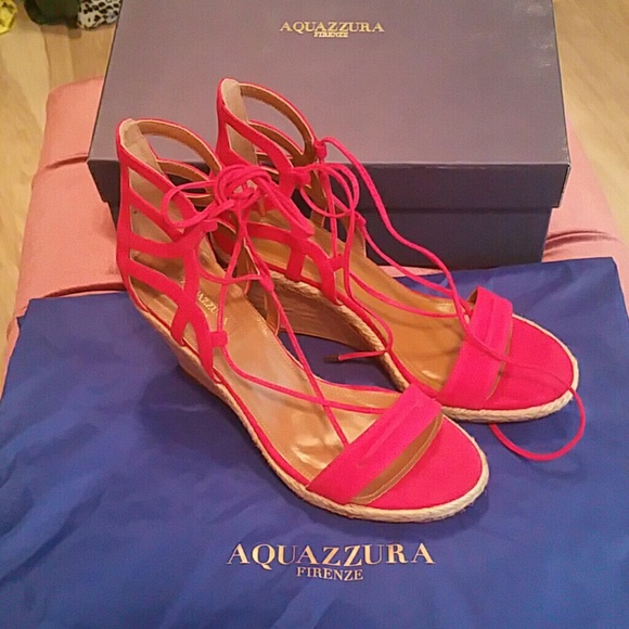 "SOLD" Brand new Aquazzura Wedge Sandals