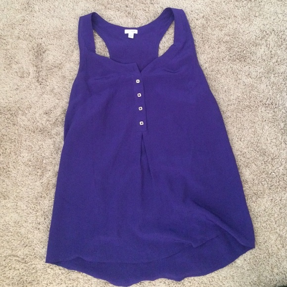 Anthropologie Tops - Silk purple top