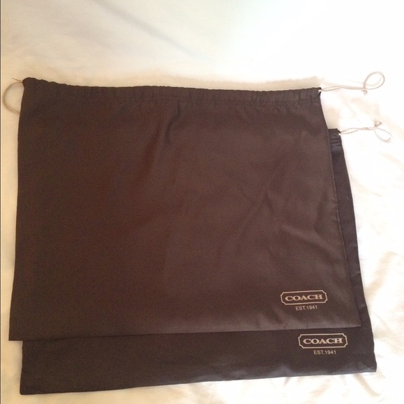 4 Coach draw string bags - Picture 3 of 4