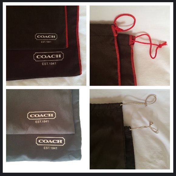 4 Coach draw string bags - Picture 4 of 4