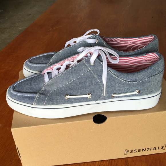 Creative Recreation Luchese Boat Shoe denim sz 9.5