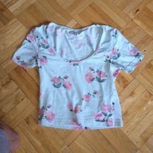 Floral printed crop top