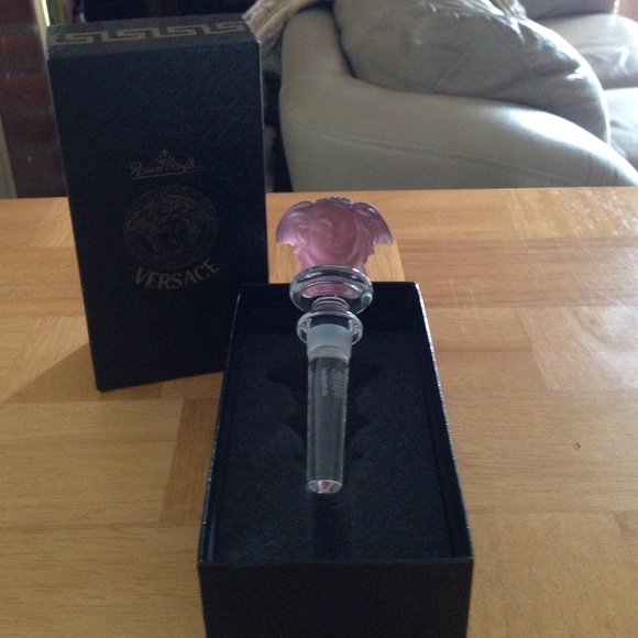Amethyst Versace glass bottle stopper