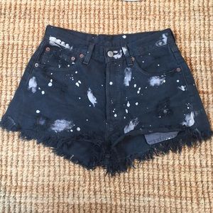 High waisted Levi's cut off shorts