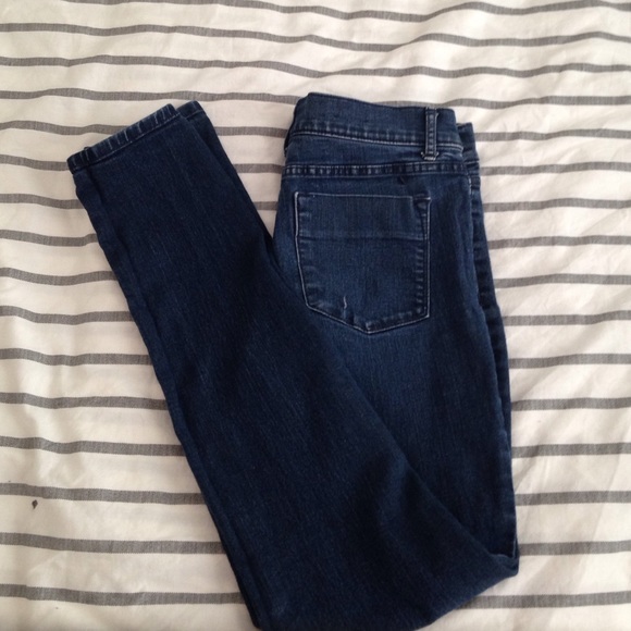 ❁dark denim jeggings