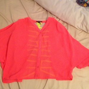 See through crop top, with an open back