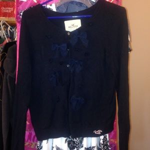 Cute Hollister Navy Blue Cardigan