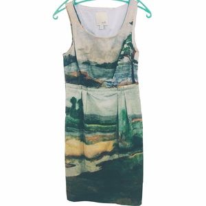 Anthropologie Odille Artists Rendering Dress