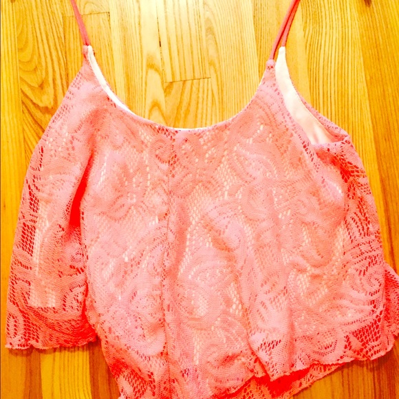 Rue 21 pink crop top.