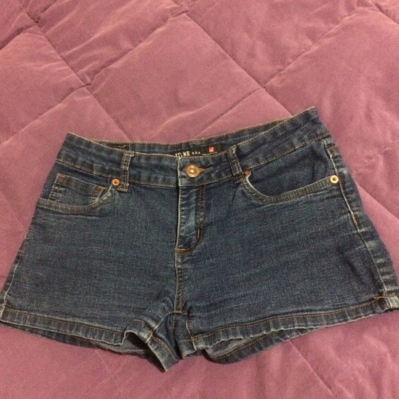 Dark blue jean shorts