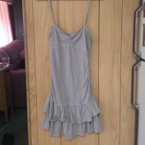 Hollister grey ruffled dress