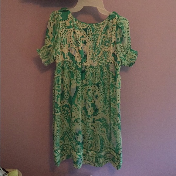 Green flower dress - Picture 2 of 4