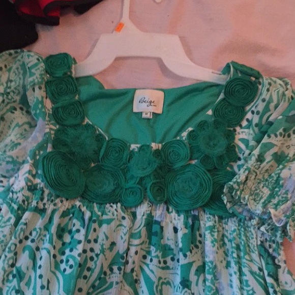 Green flower dress - Picture 4 of 4