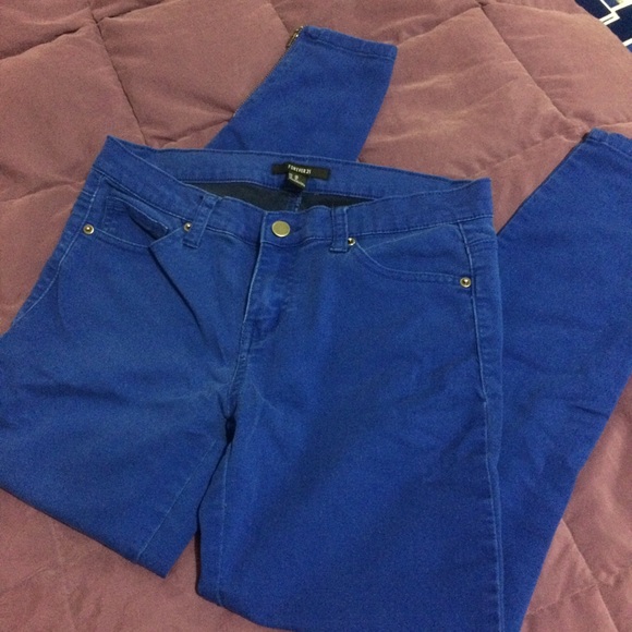 Royal blue jeggings