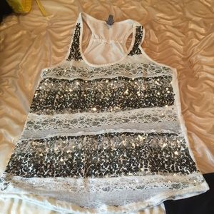 Sequin tank top