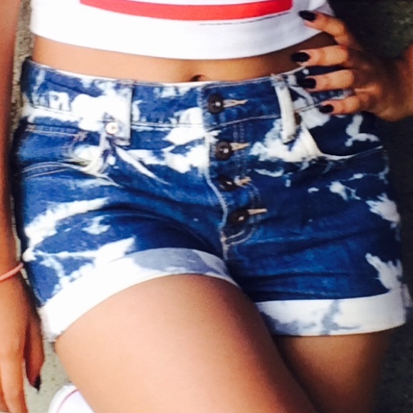 High waisted shorts denim