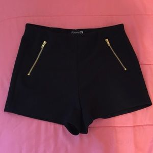 Forever 21 high waisted black shorts