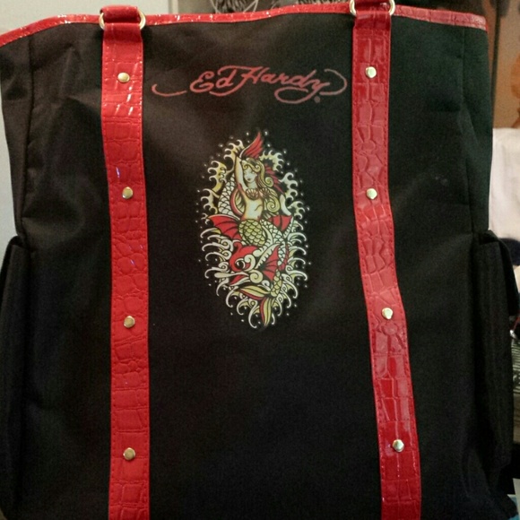 Ed Hardy mermaid tote