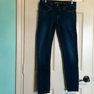 Dark wash jeans from American Eagle