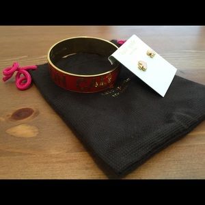 Kate spade jewelry bundle! Red bangle and earrings