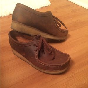 Brown Clark wallabees