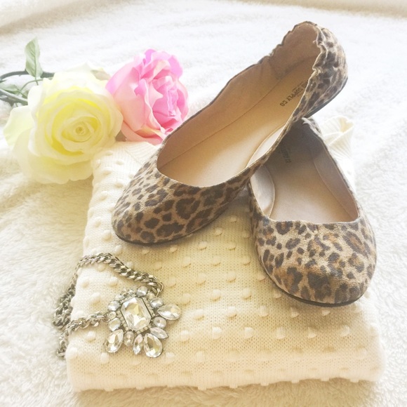 Cheetah print ballet flats