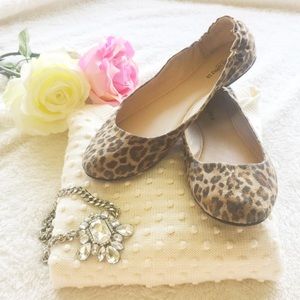 Cheetah print ballet flats