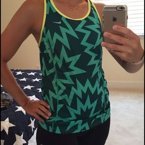 Geometric Nike Running Top