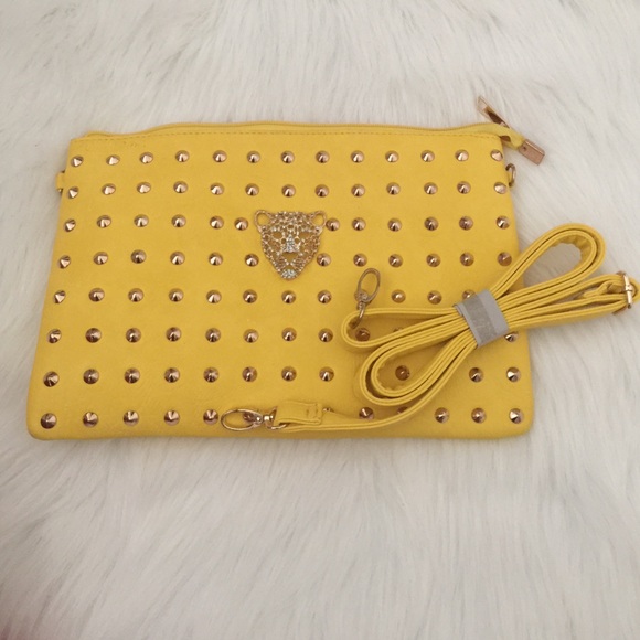 Yellow shoulder bag