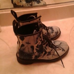 Bleached Denim Dr. Martens