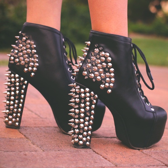 🚫SOLD: NEW Jeffrey Campbell Spiked Lita Heels - Picture 2 of 4