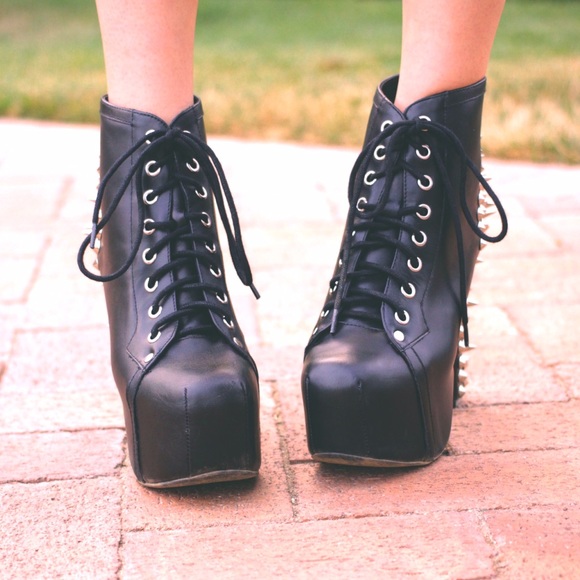 🚫SOLD: NEW Jeffrey Campbell Spiked Lita Heels - Picture 3 of 4