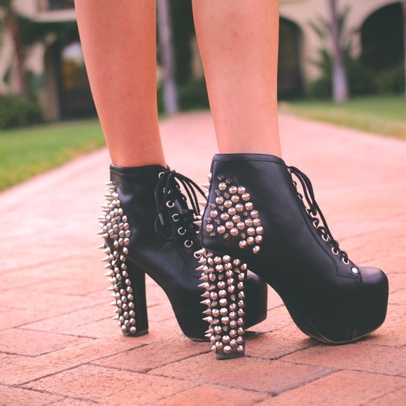 🚫SOLD: NEW Jeffrey Campbell Spiked Lita Heels - Picture 4 of 4