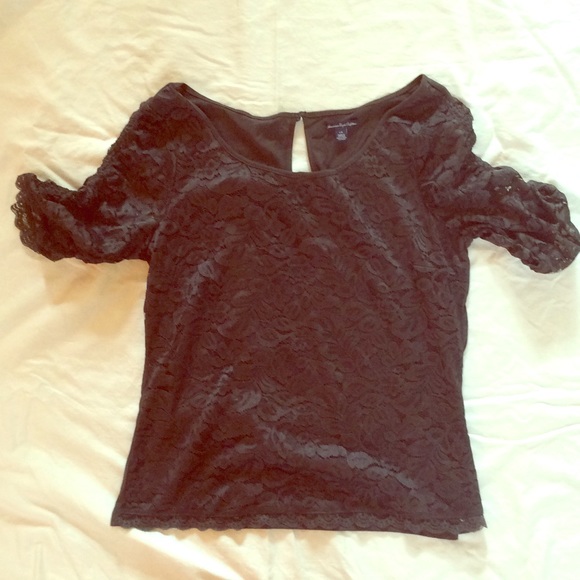 Black lace top