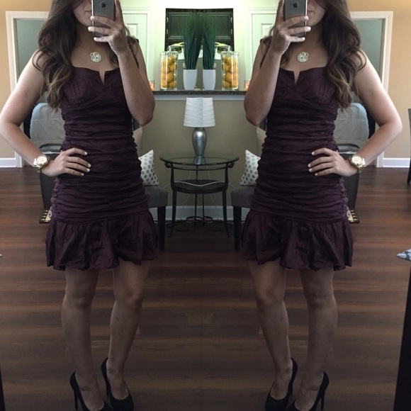 BCBGMaxAzria Dresses & Skirts - BCBG Plum Cocktail Dress