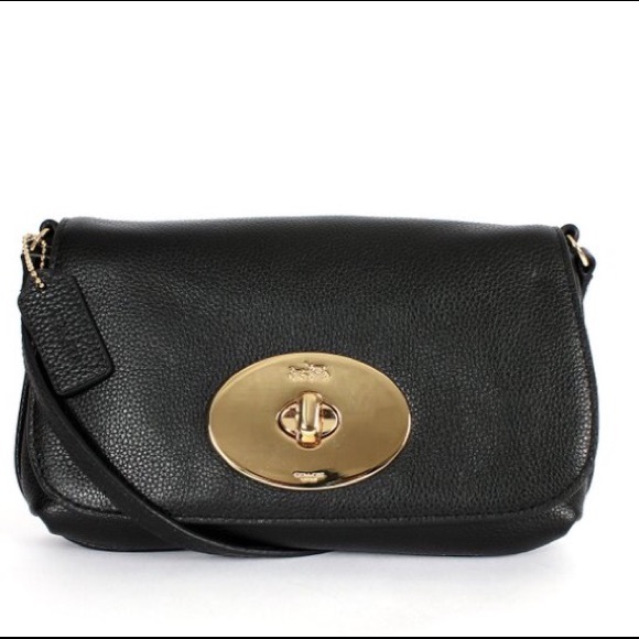 Coach Clutches & Wallets - 🌹COACH PEBBLED LEATHER CLUTCH BLACK CROSSBODY🌹