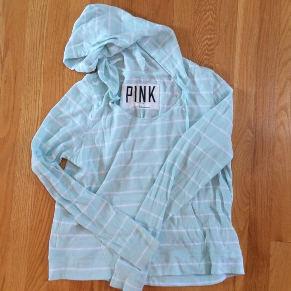 Light green stripe sweat shirt