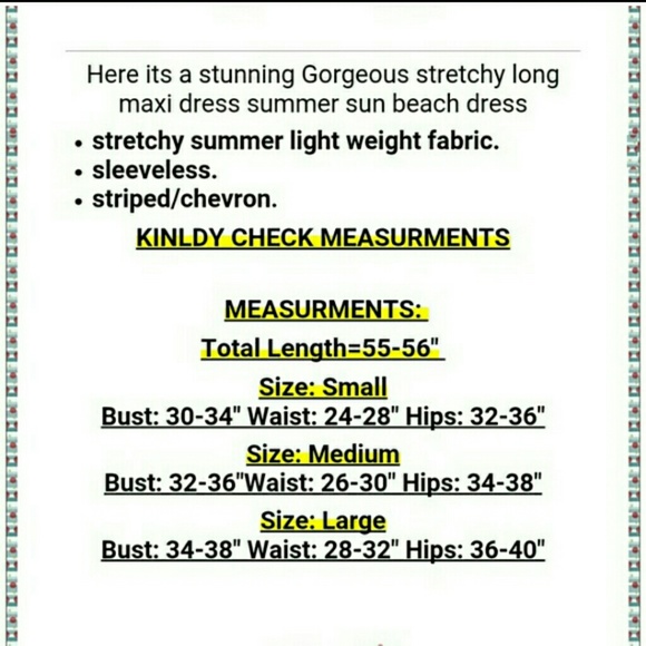 Chevron maxi dress long summer sundress sexy sold - Picture 3 of 3