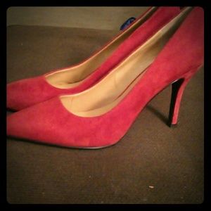 Suede heels